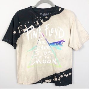 Pink Floyd NWOT Semi Crop Bleached Band Tee